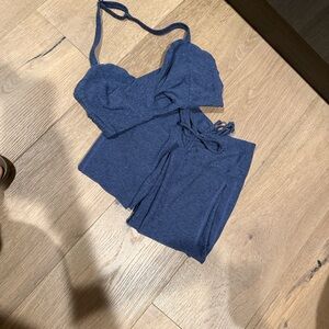 Bombshell Sportswear navy workout Set